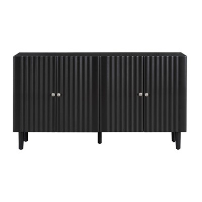 NicBex 58.1 Inch Sideboard Cabinet Modern Minimalist 4 Doors Buffet Cabinet Kitchen Coffee Bar Cabinet