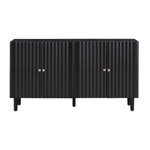 NicBex 58.1 Inch Sideboard Cabinet Modern Minimalist 4 Doors Buffet Cabinet Kitchen Coffee Bar Cabinet - 1 of 4
