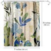 Americanflat 71x74 Floral Shower Curtain - 100% Polyester Shower Curtain, Water-Resistant Bath Curtain with Metal Grommets and 12 Shower Curtain Hooks - 2 of 4