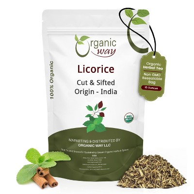 Organic Licorice Cut & Sifted 1 Lbs