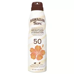 Hawaiian Tropic Silk Hydration Weightless Sunscreen Spray - SPF 50 - 6oz