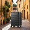 FURNIinspire Luggage 20 Inch Luggage Expandable Hardside Suitcase, Abs Durable Lightweight Travel Luggage With TSA Lock, Black , 9"*13"*21.5" - 4 of 4