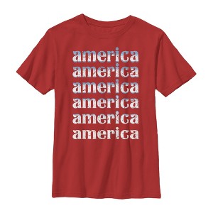 Boy's Lost Gods Fourth of July  America Repeat T-Shirt - 1 of 3