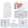 Unique Bargains Waterproof Dustproof Suits Coats Dresses Garment Bags 6 Pcs - 3 of 4
