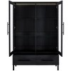 NicBex 60'' Tall Display Cabinet Decorative Storage Cabinet, Sideboard Buffet Cabinet with Storage Glass Door 2 Drawers for Office, Living Room - 4 of 4