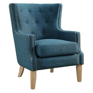 Vella Accent Chair Blue - Dorel Living