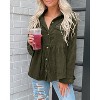 Imily Bela Womens Corduroy Shackets Long Sleeve Casual Tops with Pocket Detail Loose Fit - 4 of 4