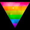 Adult Design By Humans Pride Rainbow Galaxy Triangle By TheRandom Tank Top - 2 of 2