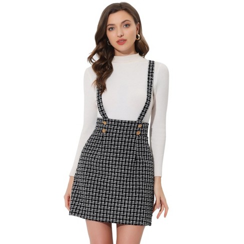 Tweed skirt with braces hotsell