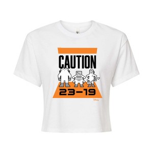 Women's - Disney - Caution 2319 Cropped Graphic T-Shirt - 1 of 4