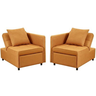 Ainfox 2PCS 3 in 1 Folding Sofa Bed With Armrest