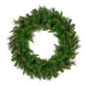 Northlight Real Touch™️ Canyon Mixed Pine Artificial Christmas Wreath - 36" - Unlit - 1 of 4