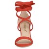 Allegra K Women's Back to College Open Toe Lace Up Chunky High Heels Strappy Sandals - 2 of 4