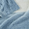 Brooklyn Loom 50"x70" Feathered Throw Ombre Blue - 3 of 4