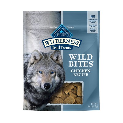 Blue Buffalo Wilderness 100% Grain-Free Wild Bites Chicken Recipe Dog Treats - 4oz