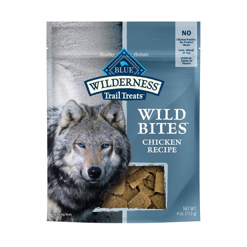 Blue Buffalo Wilderness 100 Grain Free Wild Bites Chicken Recipe Dog Treats 4oz Target
