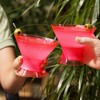 HOST Freeze Insulated Martini Cooling Cups, Plastic Freezer Gel Chiller Double Wall Stemless Cocktail Glass Set of 2, 9oz Punch Pink - 3 of 4