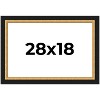 PosterPalooza | Embellished Brown Picture Frame - UV Acrylic, Backing Board, Hanging Hardware Included - 2 of 4
