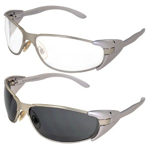 2 Pairs of Global Vision Eyewear Supra Safety Motorcycle Glasses with Clear, Smoke Lenses - 1 of 4