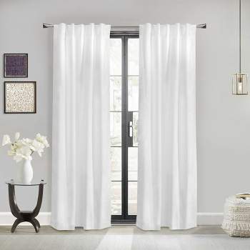 Thermalogic Weathermate Topsions Room Darkening Daytime and Nighttime Privacy Curtain Panel Pair White