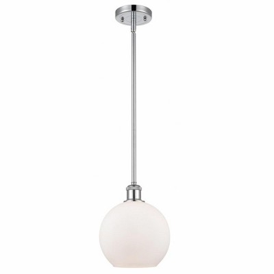 Athens - 1 Light Stem Hung Mini Pendant In Industrial Style-10 Inches Tall and 8 Inches Wide