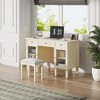Bella Depot 46.5'' 2-in-1 Vanity Desk with Flip-Top Mirror, Dressing Table Set - 2 of 4