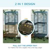 Akoasm 55 Inch Large Canary Parrot Bird Cage & Bird House With Multi-Door And Accessories-Black - 3 of 4