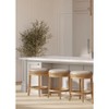 Maven Lane Alexander Backless Swivel Vegan Leather Counter Height Bar Stool - 3 of 4