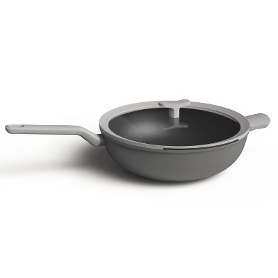 BergHOFF Leo 12.5" Covered Wok, 6.2 Qt, Grey