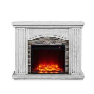 47" Vintage Freestanding Electric Fireplace - Festivo - 1 of 4