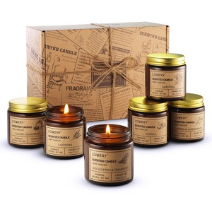 Lovery Candles for Home Scented, 6 Pack  Aromatherapy Candles for Home Decoration, Soy Wax Candle - 1 of 4