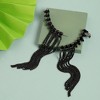 SOHI Women's Onyx Black Party Cuff Earrings - 2 of 4
