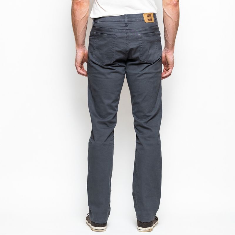 Full Blue Men's Big & Tall 5-Pocket Regular Fit Stretch Casual Pant, 3 of 4