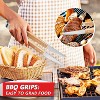 Itopfox Heavy-Duty Grill Spatula with Knife Edge, Fork, Tongs & Bottle Opener - Ash Wood Handle & Thick Stainless Steel for BBQ & Grilling - 4 of 4