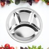 The Lakeside Collection 11" Round Stainless Steel Sectioned Dinner Plate - 2 of 2