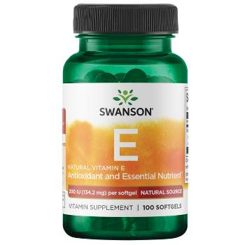 Swanson Natural Vitamin E 200 Iu (134.2 mg) Softgel 100ct