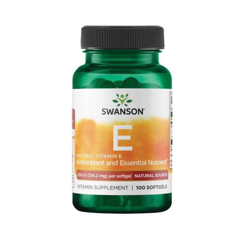 Swanson Natural Vitamin E 200 Iu (134.2 mg) Softgel 100ct, 1 of 4