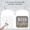 Big Dot of Happiness Happy Anniversary - Gold Wedding Anniversary Congratulations Giant Greeting Card - Big Shaped Jumborific Card - 3 of 4