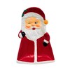 Transpac 8.0 Inch Christmas Characters Tidbit Plates Christmas Seasonal Tabletop , Reindeer Snowman Santa Claus (3PC) - 3 of 4