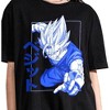 Dragon Ball Z Adult Black Crew Neck Oversized Heavyweight Short Sleeve Tee - 4 of 4