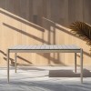 33" Brown Wooden Oblong Dining Room Table Small Dining Table For 4,Wood Kitchen Table-Cuddlewood - 2 of 4
