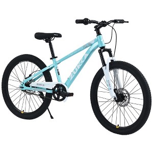 Whisen 20" Kids Mountain Bike with Double Disc Brake, Height-Adjustable Mountain Bike Saddle & Handlebar - 1 of 4