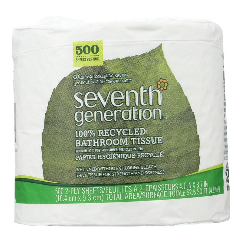 Seventh Generation 100% Recycled Bathroom Tissue 2-Ply 500 Sheets - 60 ct, 2 of 6