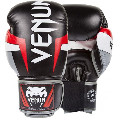 Venum Impact Monogram Boxing Gloves - Black/Pink Gold 8 oz