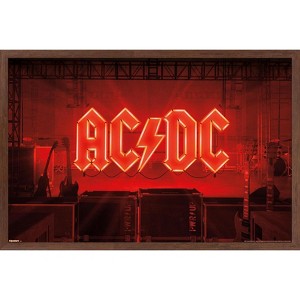 Trends International AC/DC - Power Up Neon Logo Framed Wall Poster Prints - 1 of 4