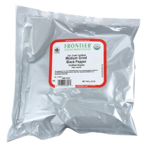 Frontier Herb Pepper Organic Fair Trade Certified Black Medium Grind - Single Bulk Item - 1 lb - 1 of 1