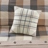 Gulches 7 Piece Cal King Herringbone Comforter Set Neutral - 4 of 4