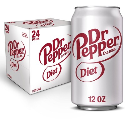 Diet Dr Pepper Soda - 24pk/12 fl oz Cans