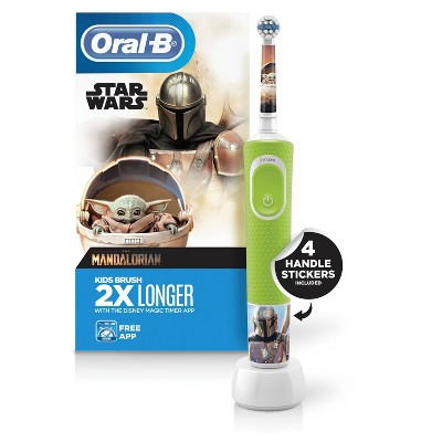 Oral-B Kids Electric Toothbrush featuring Star Wars The Mandalorian - Extra Soft Brush Head