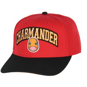 Pokemon Adult Embroidered Precurve Snapback Hat For Men and Women - 1 of 4
